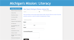Desktop Screenshot of missionliteracy.com