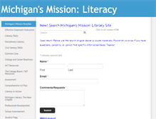 Tablet Screenshot of missionliteracy.com